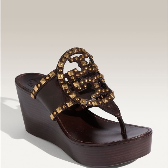 Tory Burch Shoes - Tory Burch Marissa Stud Logo Wedge